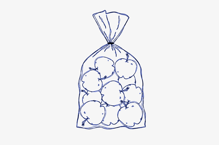 Flat bags for Fruit & Vegs